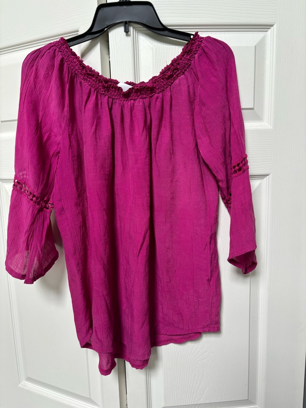 Wrangler Magenta boho style top Large